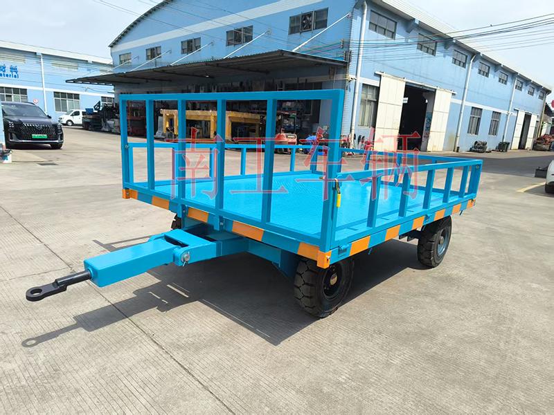 5吨下翻式护栏金沙·金沙（中国）官方网 牵引全挂工具拖车